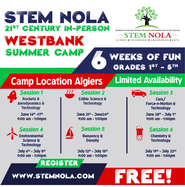 STEM NOLA Summer Camps STEM NOLA leads the way to identify common