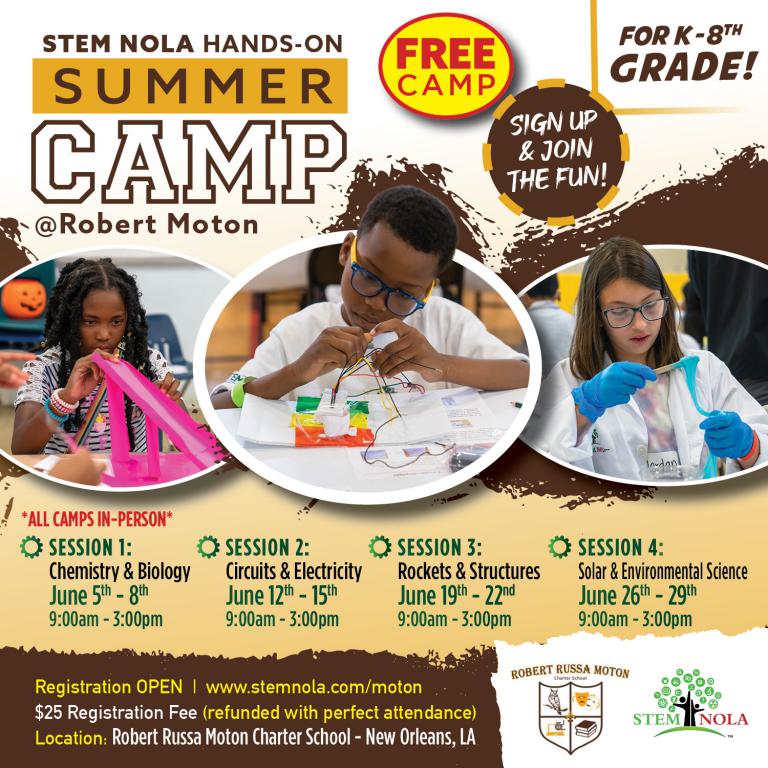 STEM NOLA Summer Camps STEM NOLA