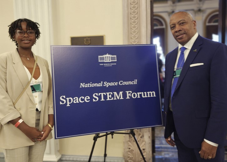 SGA Founder Dr. Calvin Mackie Attends White House Space Stem Forum With Amazing New Orleans 9th Grader On Path to Becoming an Astrophysicist